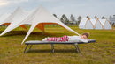 Folding Camping Cot for Adults,  5-Angle Adjustable Camping Cot Heavy Duty Outdoor Bed with Carry Bag,1200 D Layer Oxford Travel Camp Cots