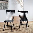 Parker Spindle Windsor Dining Chair Set Of 2 Black 17 Inch
