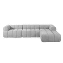 122' Modern L-Shaped Sectional Sofa with High-Density Fully Compressed Sponge and Chaise Lounge, 2-Piece Set, Fully Assembled Right Hand Facing, Perfect for Living Room, Lounge