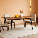 70.9 Inch Dining Table For 6 To 8 With Metal Legs Rustic