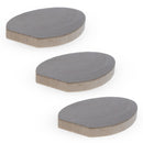 Set of 3 Unfinished Wooden Egg Cutouts DIY Crafts 2.5 Inches