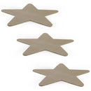 3 Unfinished Wooden Star Shapes Cutouts DIY Crafts 3.9 Inches