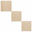 Unfinished Wooden Square Shapes Cutouts DIY Crafts 4 Inches