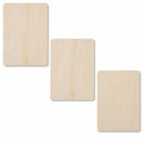 3 Unfinished Wooden Rectangle Shapes Cutouts DIY Crafts 4.55 Inches