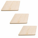 3 Unfinished Wooden Rectangle Shapes Cutouts DIY Crafts 4.55 Inches