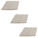 3 Unfinished Wooden Rectangle Shapes Cutouts DIY Crafts 4.55 Inches