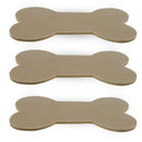 3 Unfinished Wooden Dog Bone Shapes Cutouts DIY Crafts 3.7 Inches