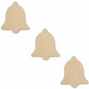 3 Unfinished Wooden Bell Shapes Cutouts DIY Crafts 3.6 Inches