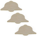 3 Unfinished Wooden Bell Shapes Cutouts DIY Crafts 3.6 Inches