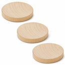 3 Unfinished Wooden Circle Disks Shapes Cutouts DIY Crafts 2 Inches