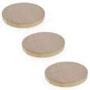 3 Unfinished Wooden Circle Disks Shapes Cutouts DIY Crafts 2 Inches
