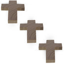 3 Unfinished Wooden Cross Shapes Cutouts DIY Crafts 2.7 Inches