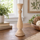Unfinished Blank Wooden Egg Stand or Candle Holder 9 Inches