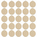 Set of 25 Christmas Ornament Circles Unfinished Wooden Shapes Cutouts DIY Crafts 2.5 Inches