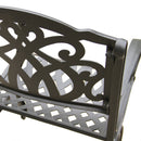 Outdoor Aluminum 7pc Hexagon Patio Dining Set, Lazy Susan, Six Chairs
