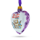 Our First Christmas Heart Glass Christmas Ornament