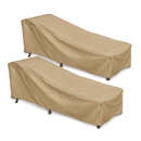 Patio Chaise Lounge Cover 84"L x 30"W x 29"H Classic Taupe (2 Pack)