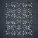 Chalkboard Branch Spice Labels