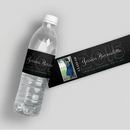 Chalkboard Graduation Water Bottle Labels
