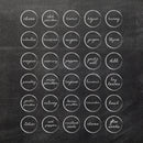 Chalkboard Spice Labels