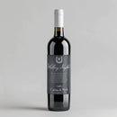 Chalkboard Wedding Milestone Wine Label