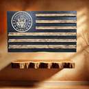Challenge coin display wood sign