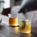 Set of 4 Ribbed Glass Tumblers | Eco-Friendly Recyclable Drinkware