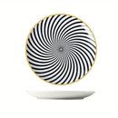 Set of 4 Ceramic 8 Salad Plates  Microwave  Oven Safe