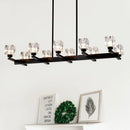Chandelier Lights for Living Room with Modern Crystal Design & 10-Light Fixture
