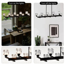 Chandelier Lights for Living Room with Modern Crystal Design & 10-Light Fixture