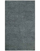 Charcoal Contemporary Stripes Pattern Hand Knotted 9.3x14.8 Wool Area Rug