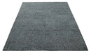 Charcoal Contemporary Stripes Pattern Hand Knotted 9.3x14.8 Wool Area Rug