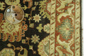 Charcoal, Olive and Rust Hand Knotted 8x10 Traditional Style Oushak Wool Area Rug