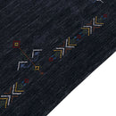 Charcoal Tribal Center Medallion Hand Loomed Wool Area Rug