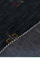 Charcoal Tribal Center Medallion Hand Loomed Wool Area Rug