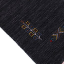 Charcoal Tribal Center Medallion Hand Loomed Wool Area Rug