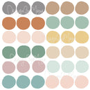 Colorful Watercolor Polka Dots - Fabric Nursery Wall Art Decals