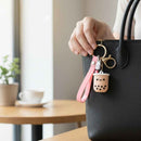 Charming Bubble Tea Keychain – Perfect for Boba Tea Enthusiasts