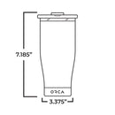 CHASER™ 16OZ TUMBLER with Lid for Hot and Cold Drinks, Insulated Stainless Steel