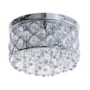 Chaucer 14 Inch 3-Lights Chrome Flush Mount Chandelier Cylinder