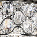 Chaucer 14 Inch 3-Lights Chrome Flush Mount Chandelier Cylinder