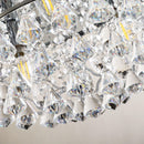Chaucer 14 Inch 3-Lights Chrome Flush Mount Chandelier Cylinder