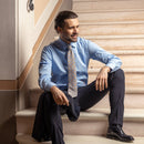 Ponza - Printed Silk Tie - Azure