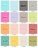 Retro Checkers name blanket - Available in 16 colors - Personalized with a name - the perfect gift