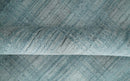 Checkered Blue and Gray  8x10 Hand Made Blended Wool Flatwoven Area Rug
