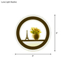 Cheerful white smiling sun led wall sconce bedroom light