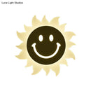 Cheerful white smiling sun led wall sconce bedroom light