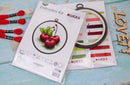 Cherries Counted Cross-Stitch Kit by Luca-S BC103L