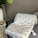 DecorBites™ Cooling Quilt: Soft Silky Single Double Bed Blanket for Summer & Autumn