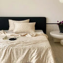 DecorBites™ Cooling Quilt: Soft Silky Single Double Bed Blanket for Summer & Autumn